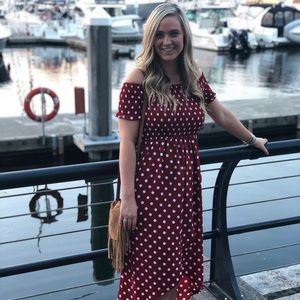 Off the shoulder dress